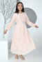 Young Girl's Long Modest Dress with Lined Patterned and Lining - 2