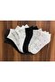 6 Pack Patterned Mixed Color Cotton Quality Booties Socks - 4