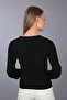 Black Collar Window Blouse - 2