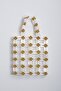 Comet Transparent Gold Color Bead Bag, Handbag, Evening Bag - 5