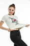 Pack of 2 Ecru Front Printed Embroidery Detailed Viscous T-Shirt - 3