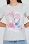 Light Gray Front Printed Basic - 2
