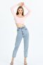 Powder Pink Off-the-Shoulder Long Sleeve Crop (Narrow Fit) - 2