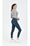 Gray Melange Side Gathered Tied Knitted Crop Blouse (Narrow Fit) - 4