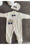 Baby Boy Mother's Maternity Set with Bow Tie and Stones - 5