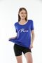 Pack of 2 Dark Blue Oval Neck Printed T-Shirts - 3