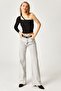 Black Single Sleeve Style Blouse - 2