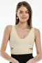 Ecru Waist Detailed Bustier