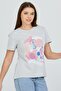 Light Gray Front Printed Basic - 3