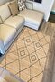 Cotton Series Wicker Look Black Diamond Antique Authentic Patterned Decorative Woven Base Rug - 3