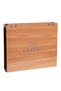 Wooden Gift Boxed Silk Tie Silk Handkerchief Metal Cufflinks Men's Gift Set with Bamboo Socks - 3