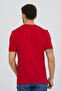 Dark Red V-Neck Cotton Slim Fit Men's Basic - 5