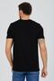 Black V-Neck Cotton Slim Fit Men's Basic - 6