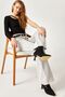 Black Single Sleeve Style Blouse - 3