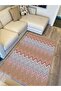 Cotton Series Multy Tones Zigzag Antique Patterned Decorative Woven Base Rug - 3