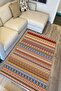 Cotton Series Multy Tones Decorative Woven Floor Rug with Antique Esitme Pattern - 4
