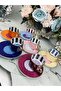 6-Piece Polka Dot Mixed Coffee Cup Set - Bone China Fnc-07 - 2