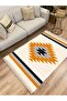 Cotton Series Cream Tones Antique Pattern Decorative Woven Base Rug - 2