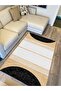 Cotton Series Wicker Look Black and White Modern Pattern Decorative Woven Base Rug - 4