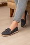 Orthopedic Daily Soft Women's Skin Perforated Stone Ballerina Shoes - 2