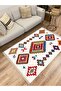 Cotton Series Multy Shades Scandinavian Antique Patterned Decorative Woven Base Rug