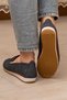 Orthopedic Daily Soft Women's Skin Perforated Stone Ballerina Shoes - 3