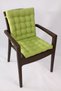 Lotus Luxury Puffy Rattan Lotus Chair Cushion 43X93, Green