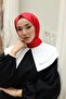 Red Double Sided 100% SilK Shawl - 2