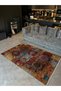 Antique Design Series Multicolored Patterned Fringed Decorative Carpet in Orange Tones Antik86 - 4
