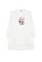 Ecru Girls' Printed Knitted Top and Bottom Set TKDAW25AU00021 - 6