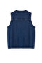 Dark Blue Front Tie Oversize Denim Vest Twoaw25Ye00063 - 7