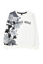 Ecru*001 Boys Seasonal-Thin Slogan Patterned Knitted Sweatshirt Tkdaw25Sw00007