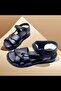 Women's Genuine Leather Sandals with Heel Spur Reinforcement , Soft Sole, and Velcro Closure - 2
