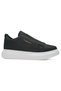 Daily Men's Casual Black and White High Heeled Patterned Sole Oval Toe Sneaker Sports Shoes 109