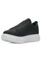 Daily Men's Casual Black and White High Heeled Patterned Sole Oval Toe Sneaker Sports Shoes 109 - 2