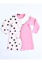 Polka Dot Asymmetric Ruffle Girl's Dress - 4