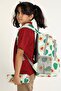 Girl's Boy's Primary School Bag Avocado Patterned Backpack Feeding and Pen Holder 3 Pieces - 6