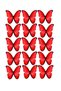Red Butterfly 15 Pieces 6 cm 4 cm Edible Pastry Decoration Cookie Cupcake Sugar Pastry Paper Print - 3