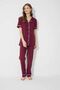 Purple Short Sleeve Cotton Buttoned Pijama Set - 2