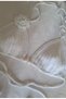 White Flower Rose Detail Hand-knitted Bikini Top - Summer Summer Blouse Bustier - 6