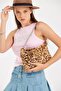 00S Leopard Chain Baguette / Leopard Chain Hand and Shoulder Bag (Size:20 Width:30)