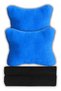 Black Polar 2-Piece Blue Car Seat - Travel Neck Pillow and Belt Pad