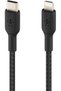 Braided USB-C to Lightning Cable for Fast Charging, (iPhone 15 or Earlier) MFi-Certified, 2m, Black - 2