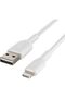 Braided Lightning Cable Boost Charge to USB Cable for iPhone14, iPad,AirPods, MFi-Certified,1m,White - 5