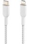 Braided USB-C to Lightning Cable for Fast Charging, (iPhone 15 or Earlier) MFi-Certified, 2m, White - 3