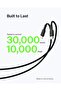 BoostCharge Braided USB-C to USB-A Charging Cable for iPhone, Galaxy, Pixel, iPad, MacBook, 2m,Black - 4