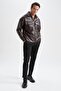 Water-Repellent Oversized Fit Shirt Collar Jacket Coat Y4461az23sp - 5