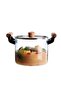 Borosilicate Glass Luxury Glass Pot with Wooden Handle 3000 ml (3 Liters) - 4