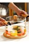 Borosilicate Glass Luxury Glass Pot with Wooden Handle 3000 ml (3 Liters) - 5