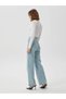 BUCHA JEANS LONG LENGTH HIGH WAIST STRAIGHT FIT JEAN PALAZZO - 2